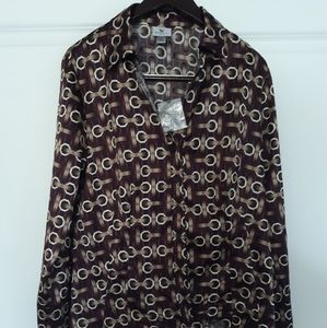 Worthington Womens  Career Formal Stretch Blouse S